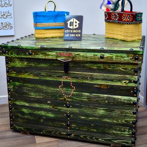 A propos Sandouk arabe artisanal vert